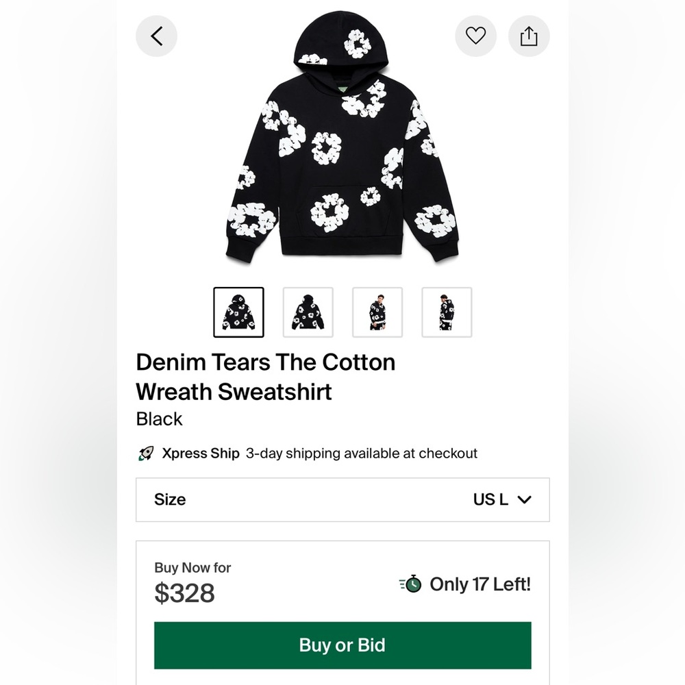 Denim Tear hoodie